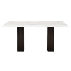 New Classic Furniture Faust White Black Adjustable Dining Table