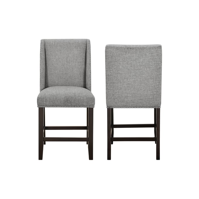 2 New Classic Furniture Faust Gray Counter Height Chairs NCF-D1221-22