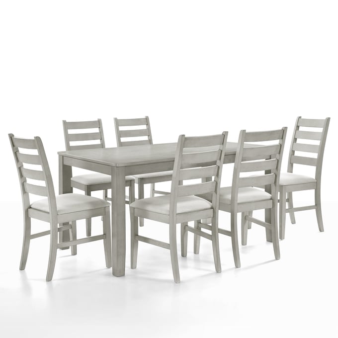 New Classic Furniture Pascal Driftwood Rectangle 7pc Dining Room Set NCF-D1652-DR-S1