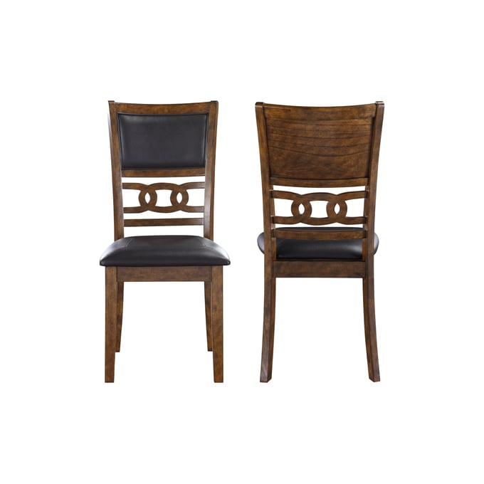 2 New Classic Furniture Gia Brown Dining Chairs NCF-D1701-20-BRN