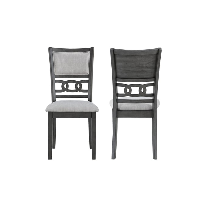 2 New Classic Furniture Gia Gray Dining Chairs NCF-D1701-20-GRY