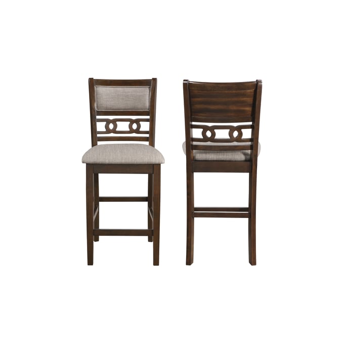 2 New Classic Furniture Gia Cherry Counter Height Chairs NCF-D1701-22-CHY