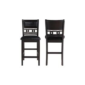 2 New Classic Furniture Gia Ebony Counter Height Chairs