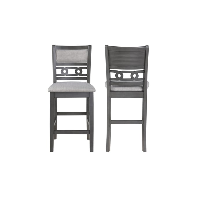 2 New Classic Furniture Gia Gray Counter Height Chairs NCF-D1701-22-GRY