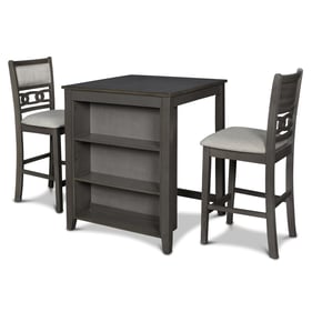 New Classic Furniture Gia Gray 30 Inch 3pc Counter Height Set