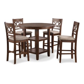 New Classic Furniture Cori Cherry 5pc Counter Height Set