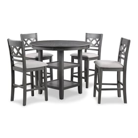 New Classic Furniture Cori Gray 5pc Counter Height Set