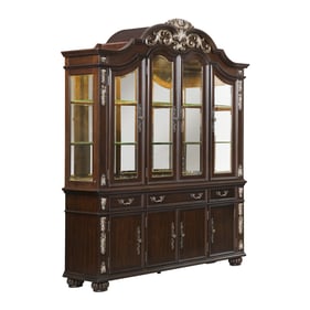 New Classic Furniture Maximus Brown China Cabinet Buffet