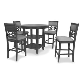 New Classic Furniture Mitchell Gray 5pc Counter Heigth Set