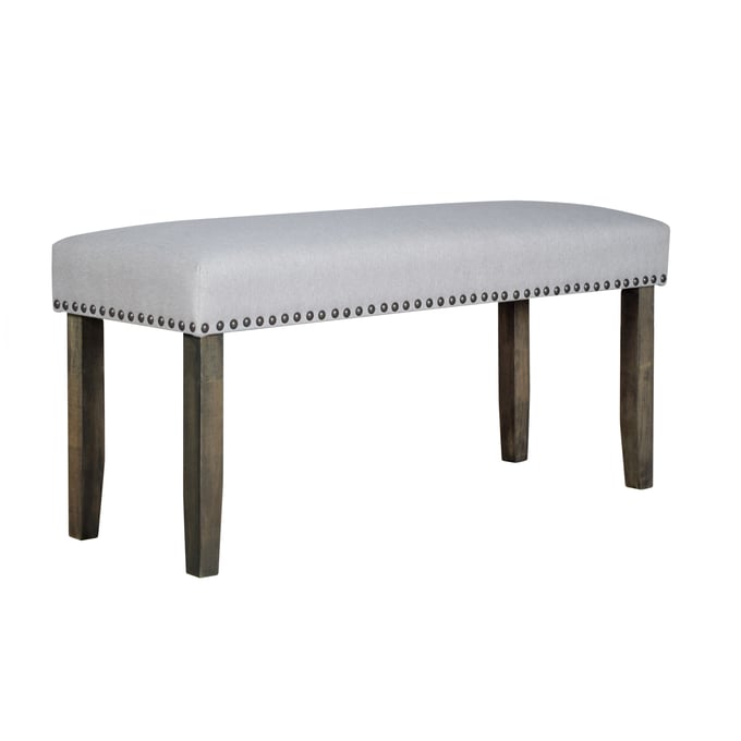 New Classic Furniture Julius Gray Walnut Bench NCF-D1802-25