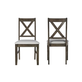 2 New Classic Furniture Meadows Brown Dining Chairs