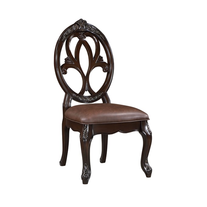 2 New Classic Furniture Palazzo Marina Brown Side Chairs NCF-D1808-20