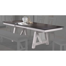 New Classic Furniture Maisie White Brown Dining Table