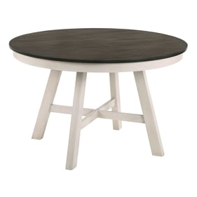 New Classic Furniture Maisie White Brown Round Table