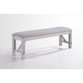 Maisie Bench-White/ Brown