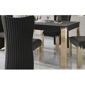 New Classic Furniture Empire Black Rectangle Dining Table