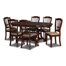 New Classic Furniture Bixby Black Espresso 7pc Dining Room Set