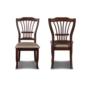 2 New Classic Furniture Bixby Black Espresso Dining Chairs