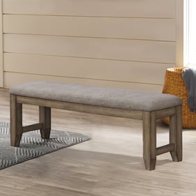 New Classic Furniture Harrisburg Walnut Bench