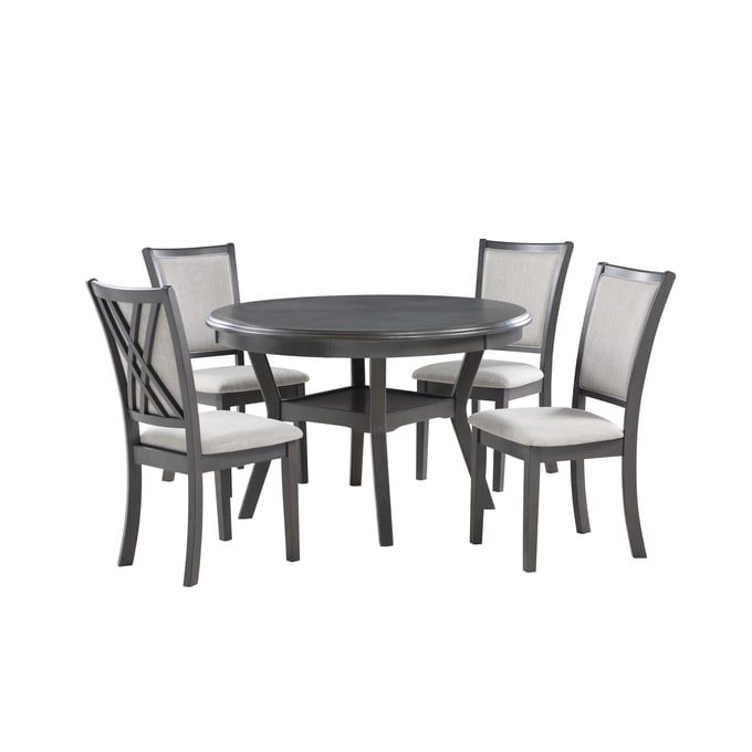 New Classic Furniture Amy Gray 5pc Dining Set NCF-D3651-50S-GRY