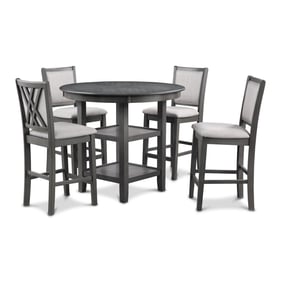 New Classic Furniture Amy Gray 5pc Counter Height Set