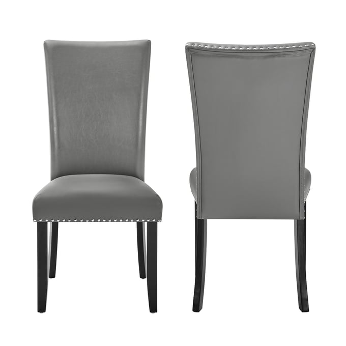 2 New Classic Furniture Lyra Gray Dining Chairs NCF-D3765-20