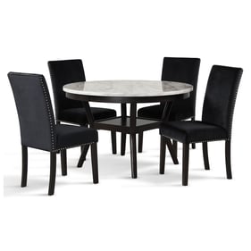 New Classic Furniture Celeste Black 5pc Round Dining Room Set