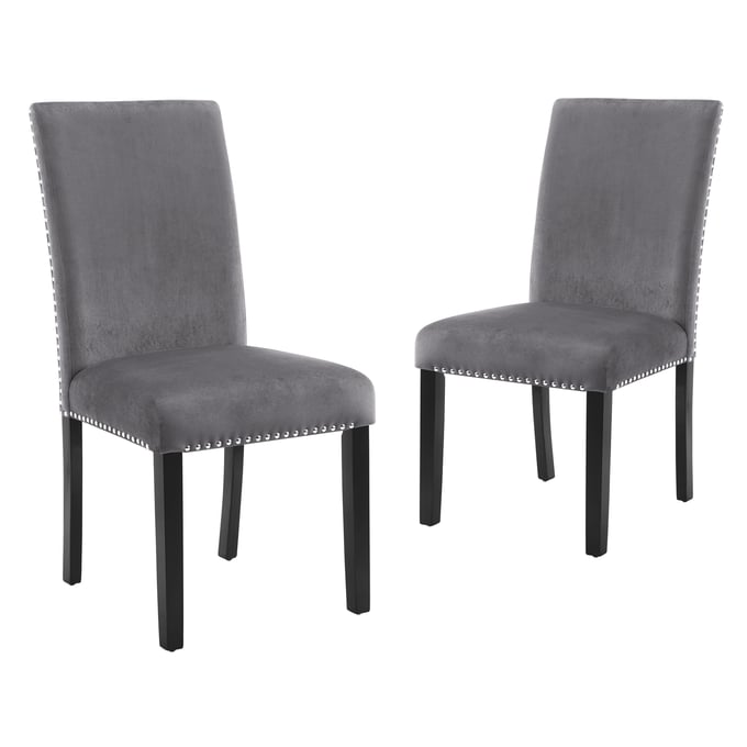 2 New Classic Furniture Celeste Gray Dining Chairs NCF-D400-20-GRY