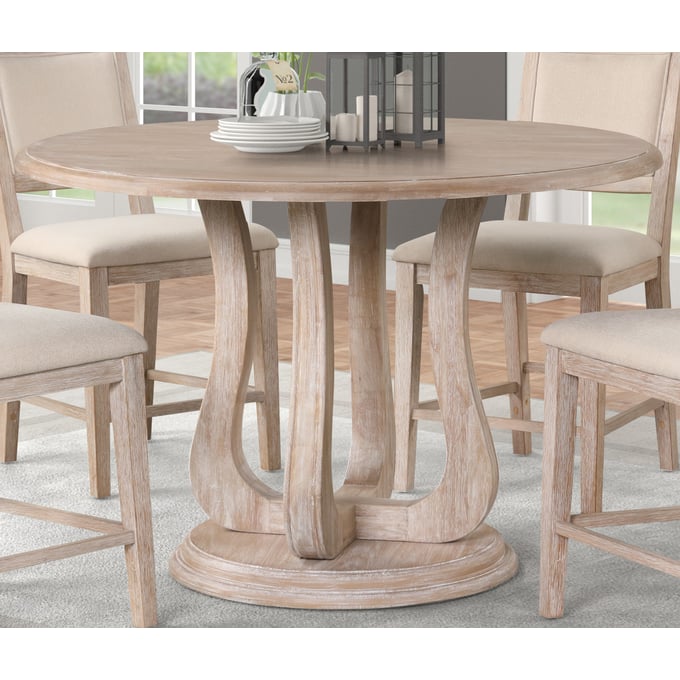 New Classic Furniture Swan Sand Drift 5pc Counter Height Set with Swivel Chairs NCF-45-4123-D4SC