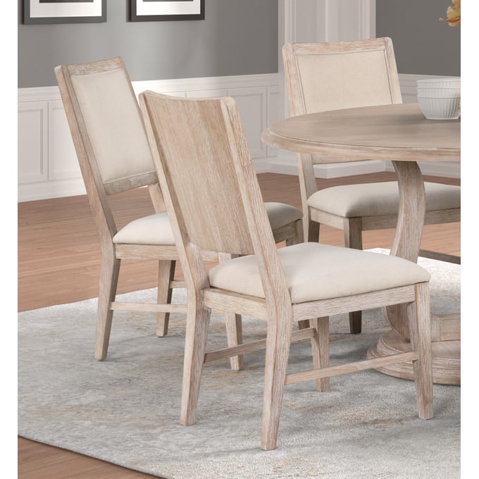 2 New Classic Furniture Swan Sand Drift Dining Chairs NCF-D4123-20