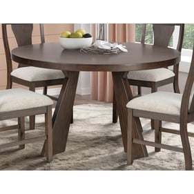 New Classic Furniture Chestnut Ridge Brown 47 Inch Round Dining Table