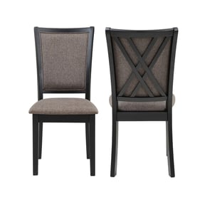 2 New Classic Furniture Potomac Brown Dining Chairs