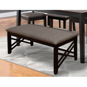 New Classic Furniture Potomac Brown Black Dining Bench