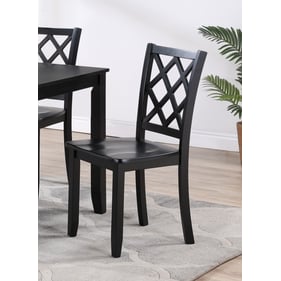 2 New Classic Furniture Trellis Black Dining Chairs