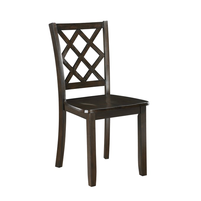 2 New Classic Furniture Trellis Brown Dining Chairs NCF-D5030-20-BRN