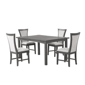 New Classic Furniture Flair Gray 5pc Dining Room Set