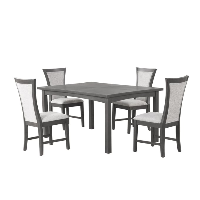 New Classic Furniture Flair Gray 5pc Dining Room Set NCF-D5524-50S