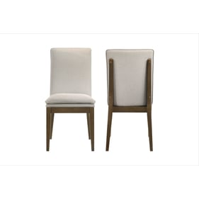 2 New Classic Furniture Maggie Walnut Natural Dining Chairs