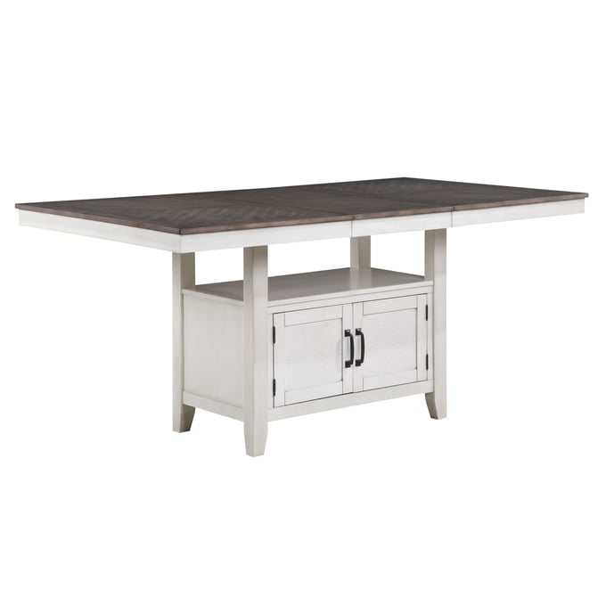 New Classic Furniture Richland White Brown Counter Table Top NCF-D7522-12T