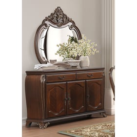 New Classic Furniture Montecito Cherry Buffet Server and Mirror