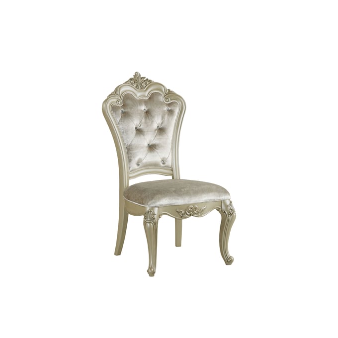 2 New Classic Furniture Monique Champagne Side Chairs NCF-D992-20