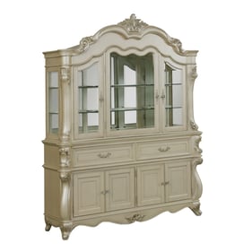 New Classic Furniture Monique Champagne China Buffet and Hutch