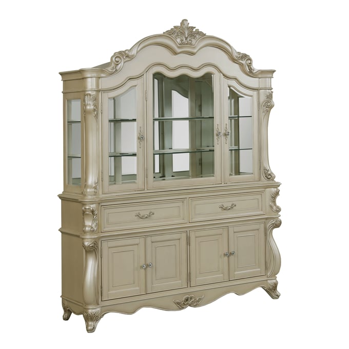 New Classic Furniture Monique Champagne China Buffet and Hutch NCF-D992-40