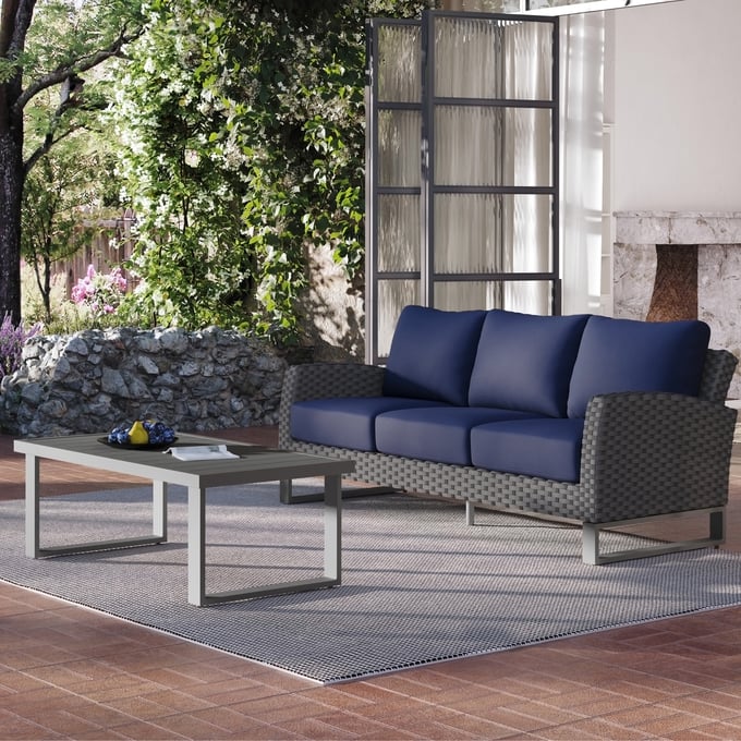 New Classic Furniture Fiji Blue 2pc Outdoor Patio Set NCF-G801C-30S