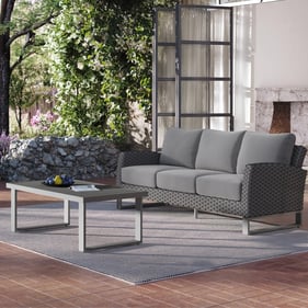 New Classic Furniture Fiji Gray 2pc Outdoor Patio Set