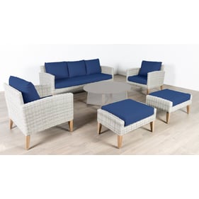 New Classic Furniture Carezza Blue 5pc Outdoor Seating Set