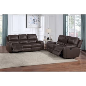 New Classic Furniture Linton Brown 2pc Living Room Set SF-LV