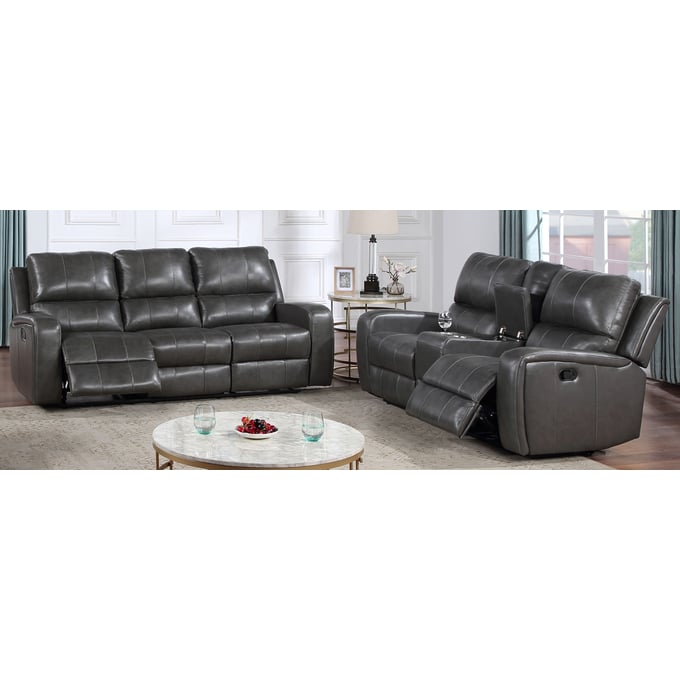 New Classic Furniture Linton Dark Gray 2pc Living Room Set NCF-L1721-13-LR-S1