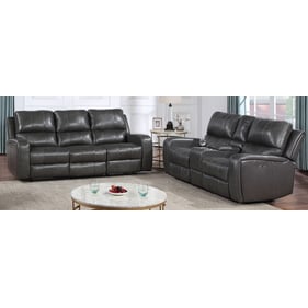 New Classic Furniture Linton Dark Gray 2pc Power Living Room Set