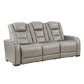 Breckenridge Sofa  W/ Pwr Fr & Hr-Lt Gray